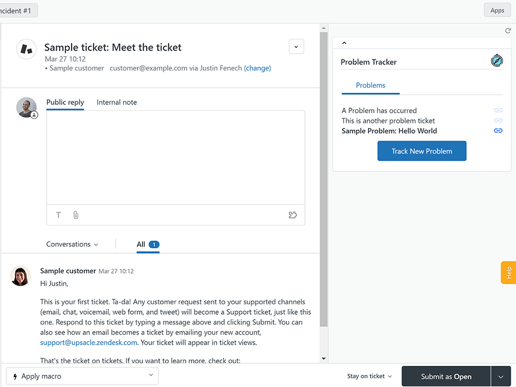 Zendesk issue tracking software